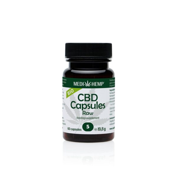 CBD Capsules 5% | Medihemp Raw - Image 2